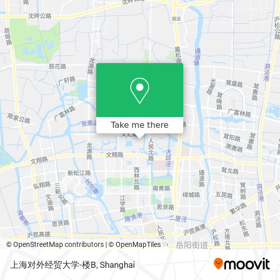 上海对外经贸大学-楼B map