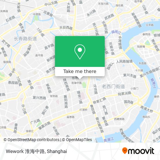 Wework 淮海中路 map