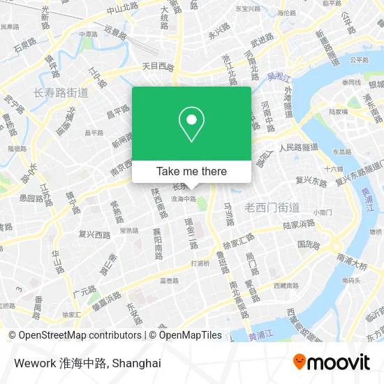 Wework 淮海中路 map