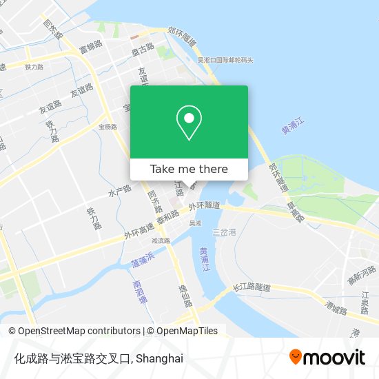 化成路与淞宝路交叉口 map