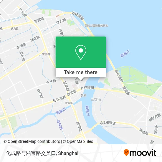 化成路与淞宝路交叉口 map