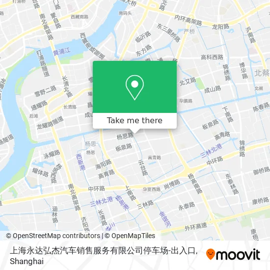 上海永达弘杰汽车销售服务有限公司停车场-出入口 map