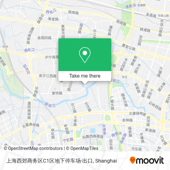 上海西郊商务区C1区地下停车场-出口 map