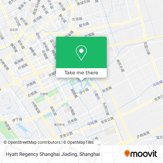 Hyatt Regency Shanghai Jiading map