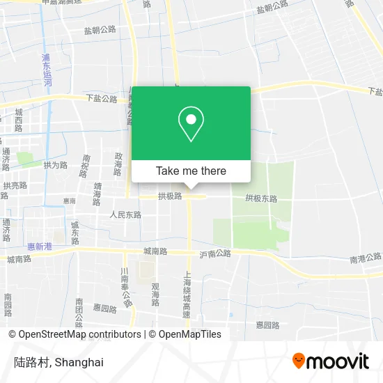 陆路村 map