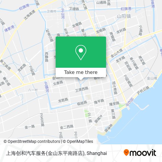 上海创和汽车服务(金山东平南路店) map