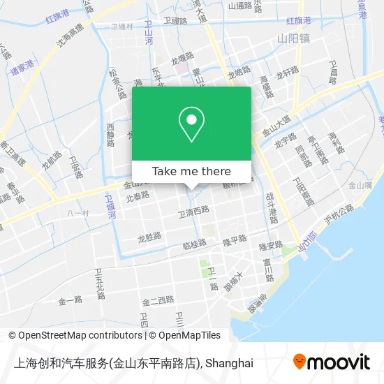 上海创和汽车服务(金山东平南路店) map