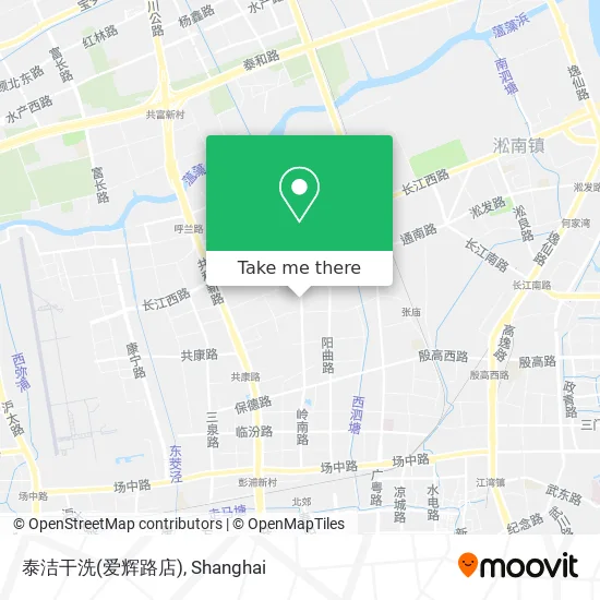 泰洁干洗(爱辉路店) map