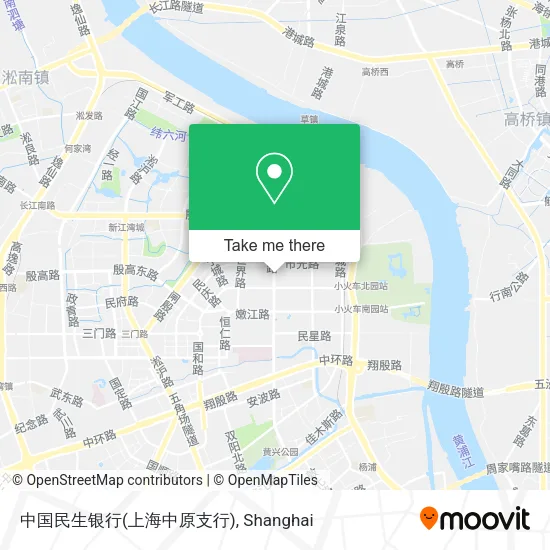 中国民生银行(上海中原支行) map