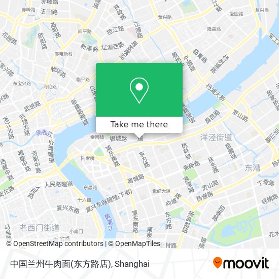 中国兰州牛肉面(东方路店) map
