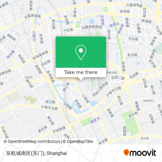 东航城南区(东门) map
