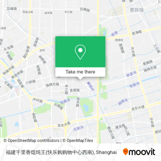 福建千里香馄饨王(快乐购购物中心西南) map