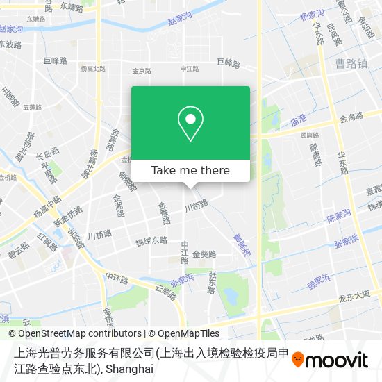 上海光普劳务服务有限公司(上海出入境检验检疫局申江路查验点东北) map