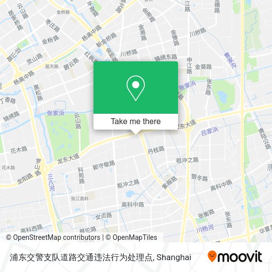 浦东交警支队道路交通违法行为处理点 map