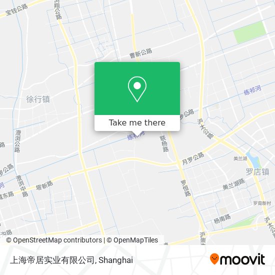 上海帝居实业有限公司 map
