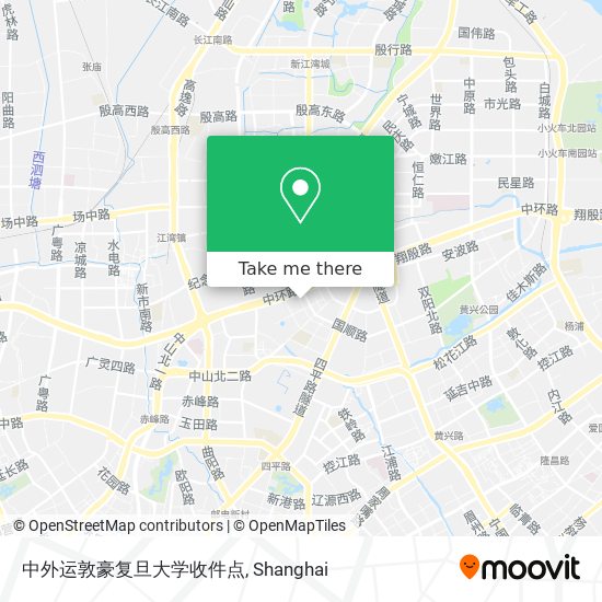 中外运敦豪复旦大学收件点 map