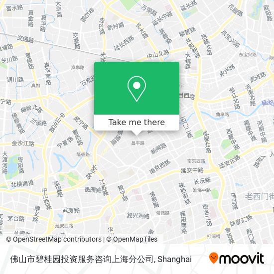 佛山市碧桂园投资服务咨询上海分公司 map