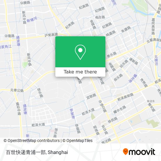 百世快递青浦一部 map