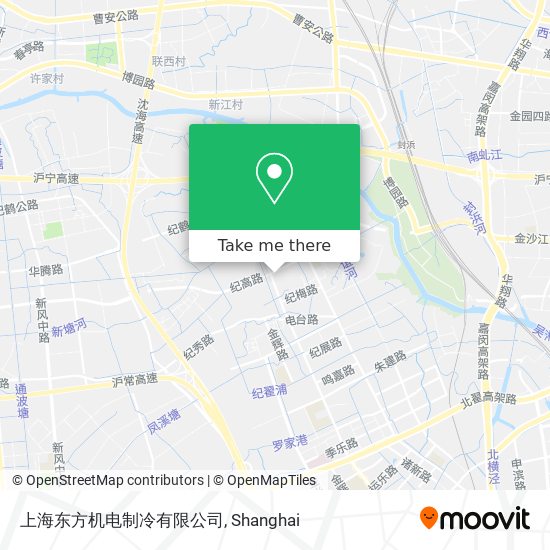 上海东方机电制冷有限公司 map