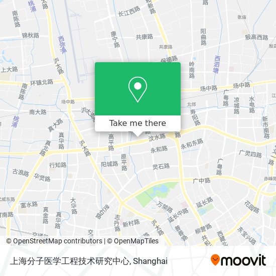 上海分子医学工程技术研究中心 map
