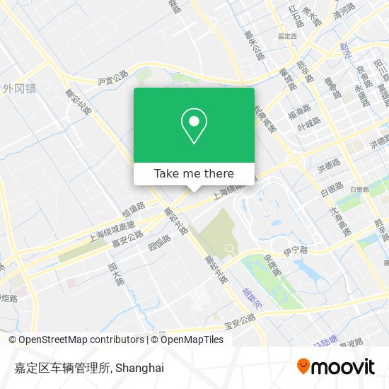 嘉定区车辆管理所 map