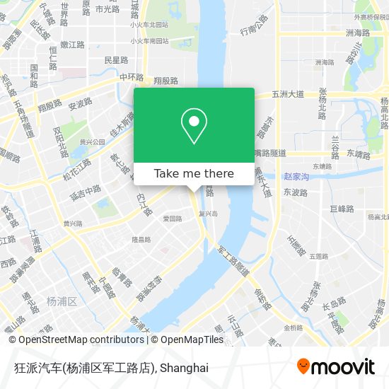 狂派汽车(杨浦区军工路店) map