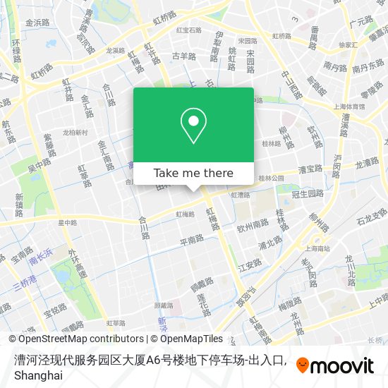 漕河泾现代服务园区大厦A6号楼地下停车场-出入口 map