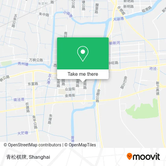 青松棋牌 map