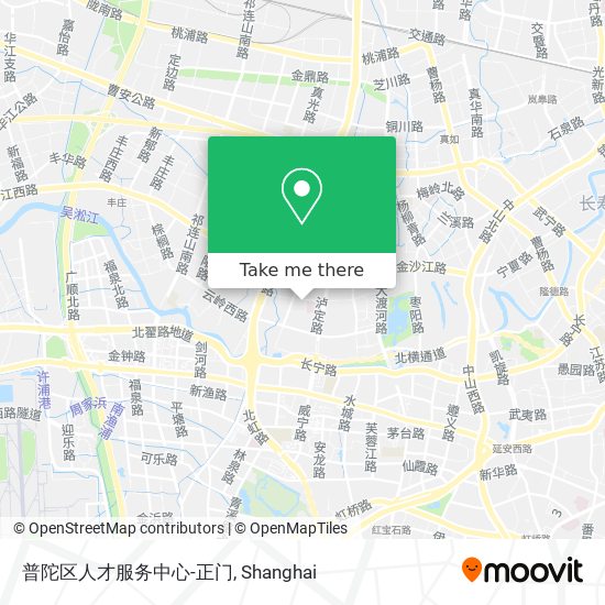 普陀区人才服务中心-正门 map