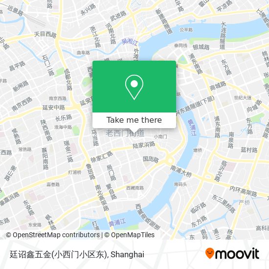廷诏鑫五金(小西门小区东) map