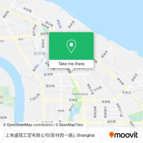 上海盛现工贸有限公司(富特西一路) map