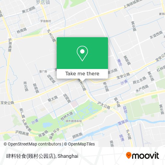 肆料轻食(顾村公园店) map