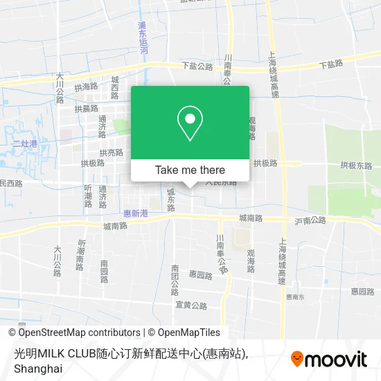 光明MILK CLUB随心订新鲜配送中心(惠南站) map