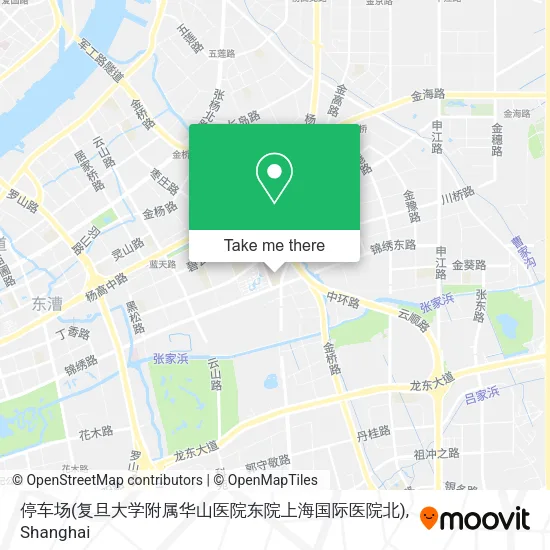 停车场(复旦大学附属华山医院东院上海国际医院北) map