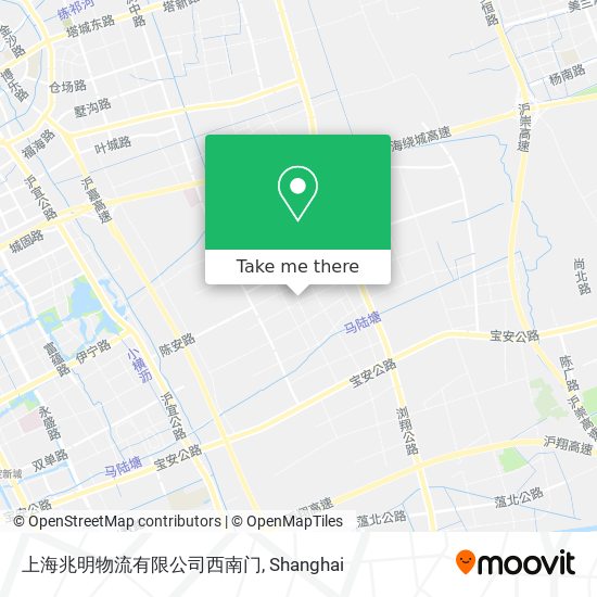 上海兆明物流有限公司西南门 map