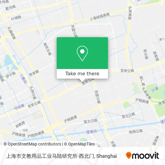 上海市文教用品工业马陆研究所-西北门 map