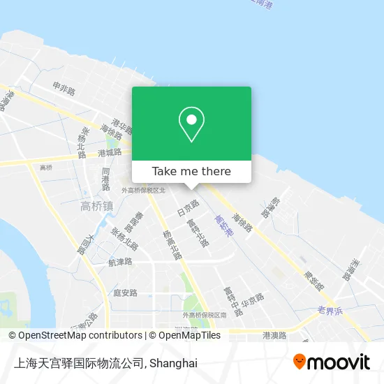 上海天宫驿国际物流公司 map