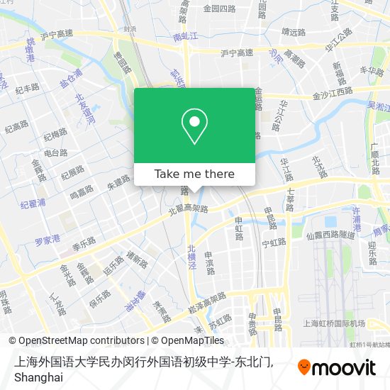 上海外国语大学民办闵行外国语初级中学-东北门 map