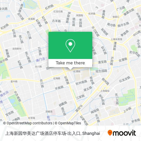 上海新园华美达广场酒店停车场-出入口 map