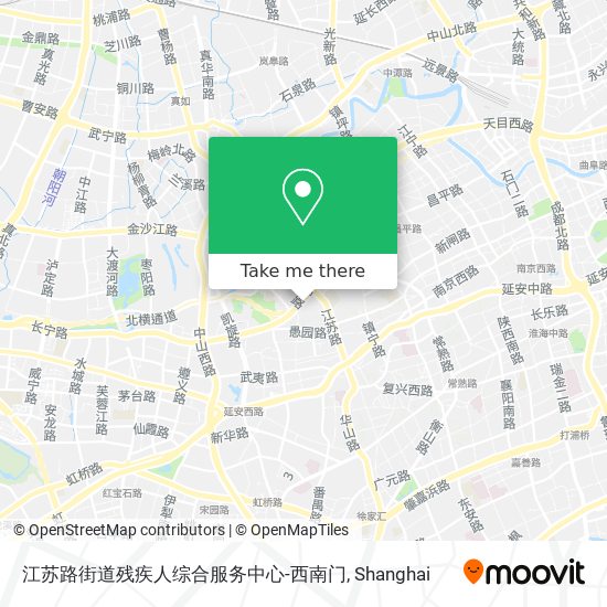 江苏路街道残疾人综合服务中心-西南门 map