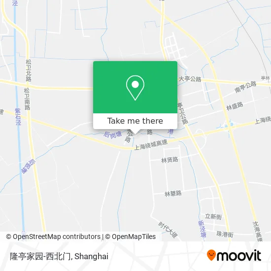 隆亭家园-西北门 map