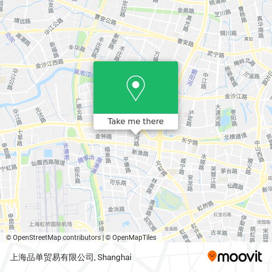 上海品单贸易有限公司 map