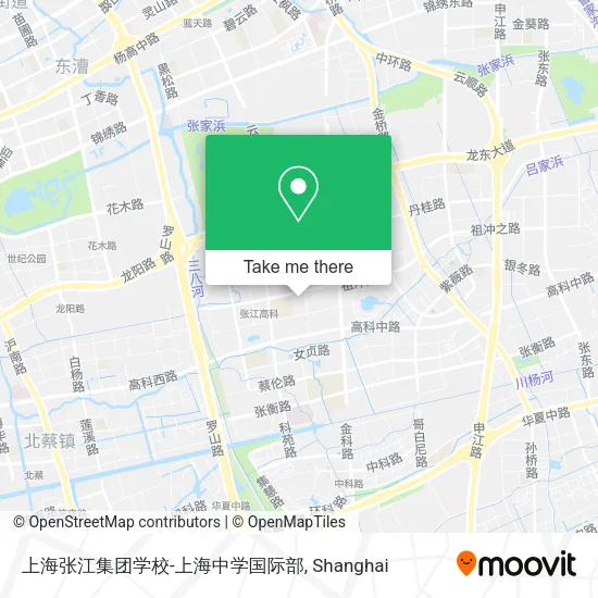 上海张江集团学校-上海中学国际部 map
