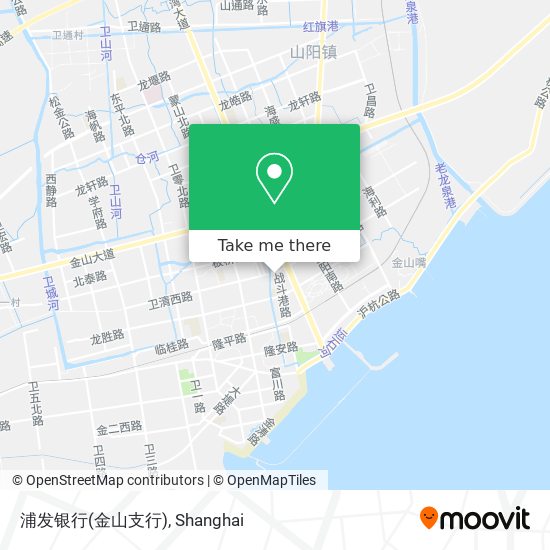 浦发银行(金山支行) map