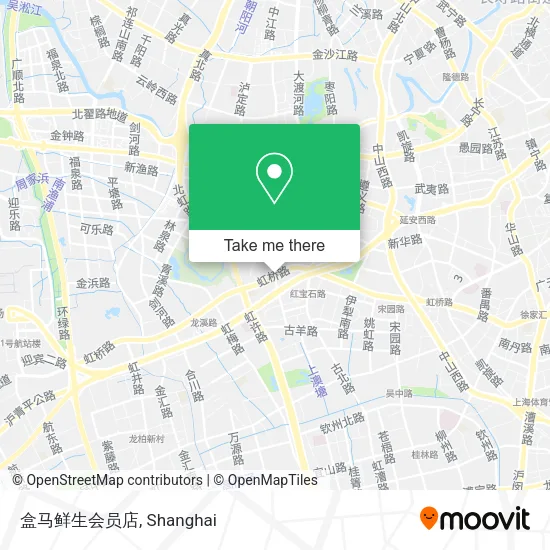 盒马鲜生会员店 map