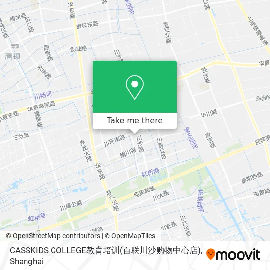 CASSKIDS COLLEGE教育培训(百联川沙购物中心店) map