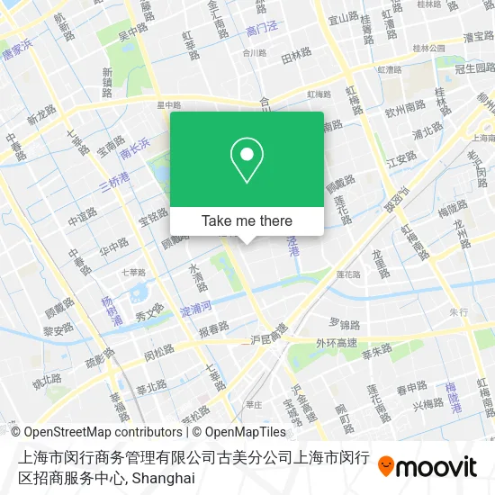 上海市闵行商务管理有限公司古美分公司上海市闵行区招商服务中心 map