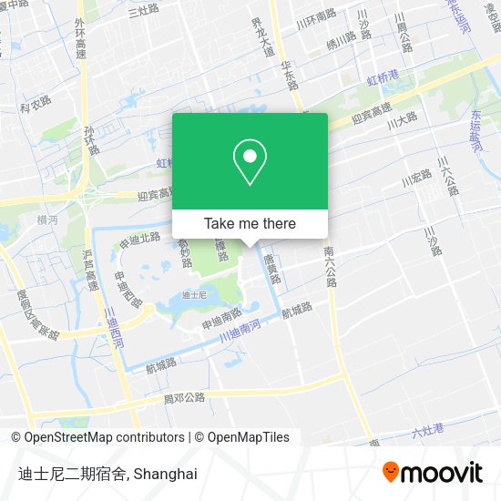 迪士尼二期宿舍 map