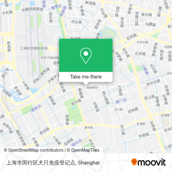上海市闵行区犬只免疫登记点 map