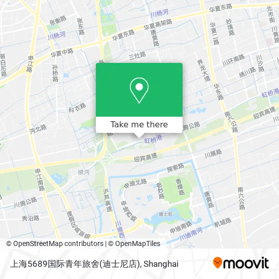 上海5689国际青年旅舍(迪士尼店) map